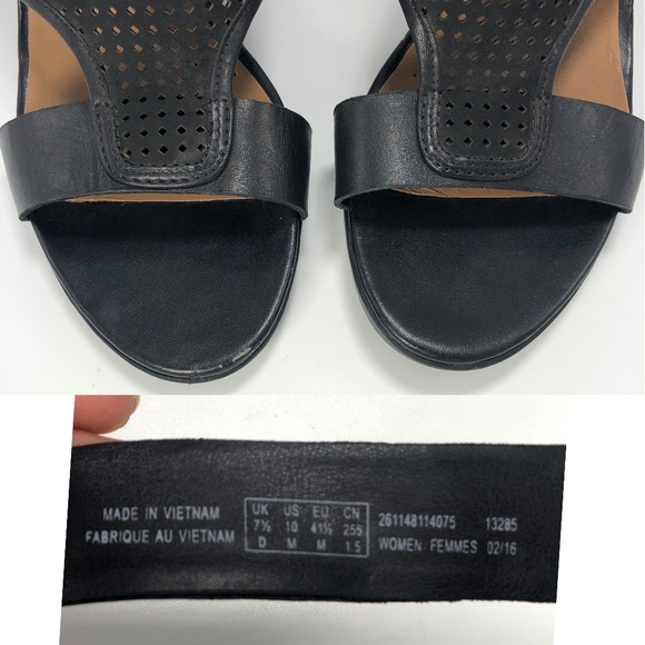 Clarks Block Heels Mesh Sandals LIKE NEW Size 10 - Picture 7 of 8